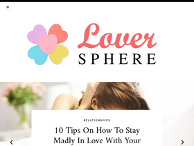 'loversphere.com' screenshot