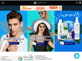 'superhairpieces.com' screenshot
