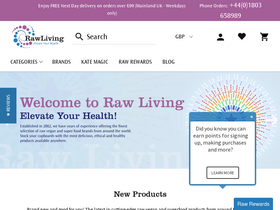 'rawliving.co.uk' screenshot