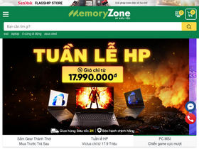 'memoryzone.com.vn' screenshot