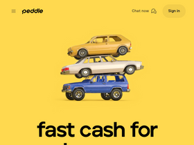 'peddle.com' screenshot