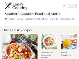 'lanascooking.com' screenshot