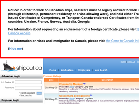'shipout.ca' screenshot
