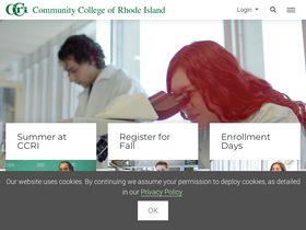 'ccri.edu' screenshot