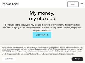 'medirect.be' screenshot