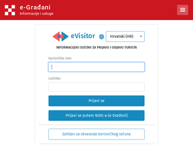 'evisitor.hr' screenshot