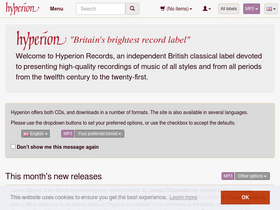 'hyperion-records.co.uk' screenshot