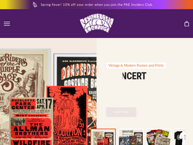concertpostergallery.com homepage screenshot