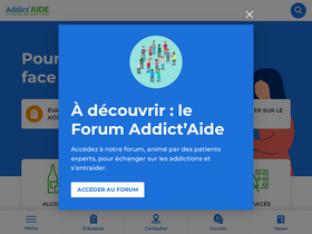 'addictaide.fr' screenshot