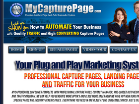 'mycapturepage.com' screenshot