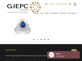 'gjepc.org' screenshot