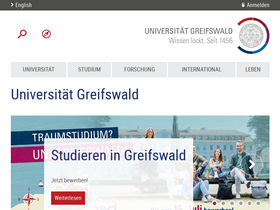 'uni-greifswald.de' screenshot