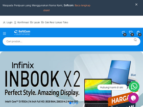 'softcom.co.id' screenshot