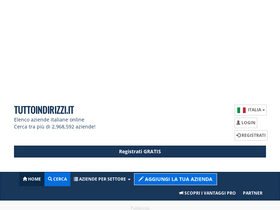 'tuttoindirizzi.it' screenshot