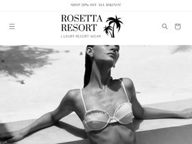 rosettaresort.com homepage screenshot