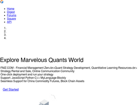 'fmz.com' screenshot