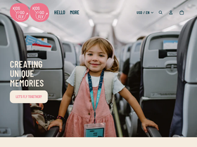 kidsgofly.com homepage screenshot