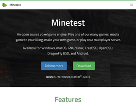 'minetest.net' screenshot