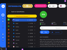 'petridish.pw' screenshot