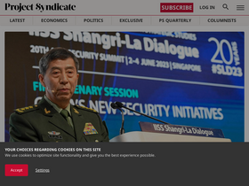 'project-syndicate.org' screenshot