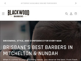 blackwoodbarbers.com.au homepage screenshot