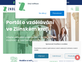 'zkola.cz' screenshot