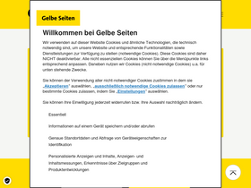 'gelbeseiten.de' screenshot
