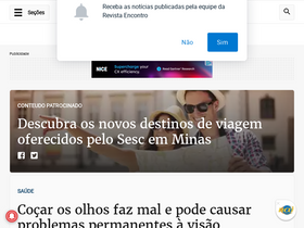 'revistaencontro.com.br' screenshot