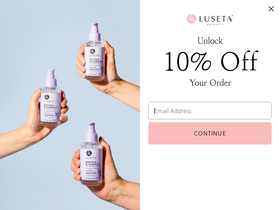 'lusetabeauty.com' screenshot