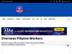 'pinoy-ofw.com' screenshot