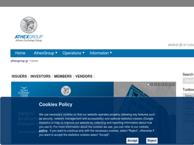 'athexgroup.gr' screenshot
