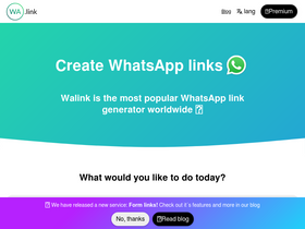 'wa.link' screenshot