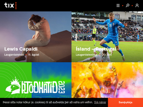 'tix.is' screenshot