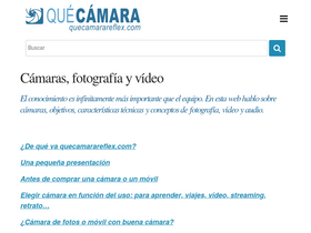 'quecamarareflex.com' screenshot