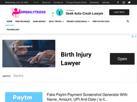 'dmdailytricks.com' screenshot