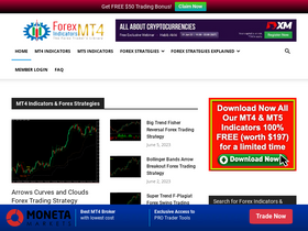 'forexmt4indicators.com' screenshot