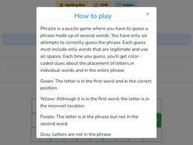 'phrazle.org' screenshot