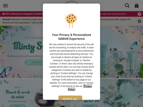 'sabon.ro' screenshot