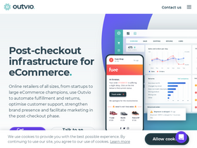 'outvio.com' screenshot