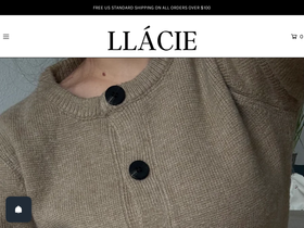 Llacie homepage screenshot