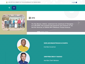 'sikkim.gov.in' screenshot
