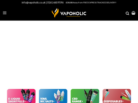 'vapoholic.co.uk' screenshot