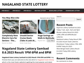 'nagalandstatelottery.in' screenshot