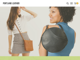 'portlandleathergoods.com' screenshot