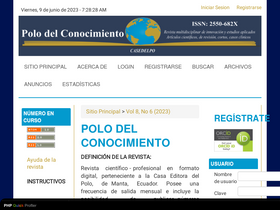 'polodelconocimiento.com' screenshot