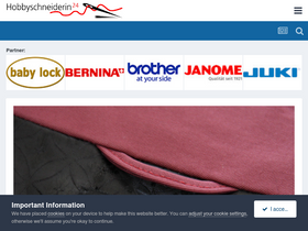 'hobbyschneiderin24.net' screenshot