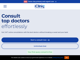 'icliniq.com' screenshot