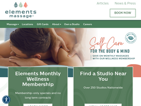 'elementsmassage.com' screenshot