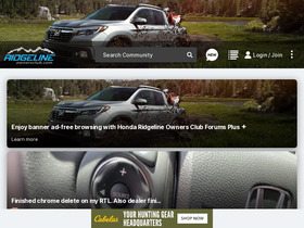 'ridgelineownersclub.com' screenshot