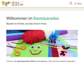 'basteln-gestalten.de' screenshot